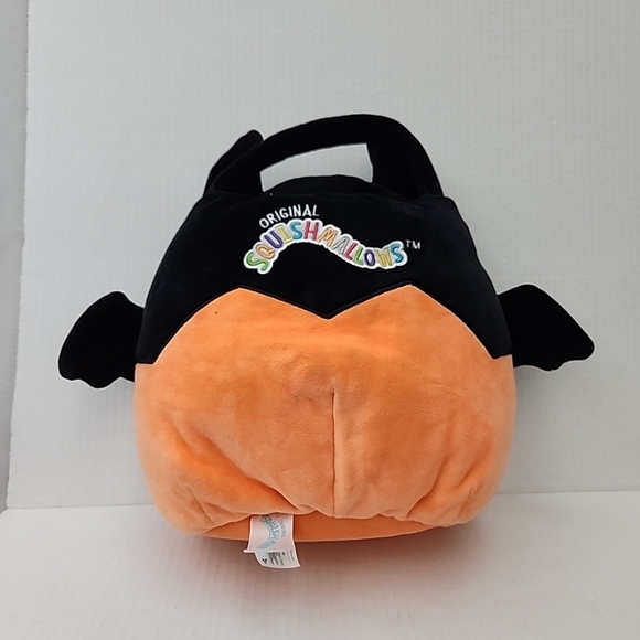 Squishmallow Halloween Treat Pail Emily Bat in Pumpkin 12in Bucket - Picture 2 of 2
